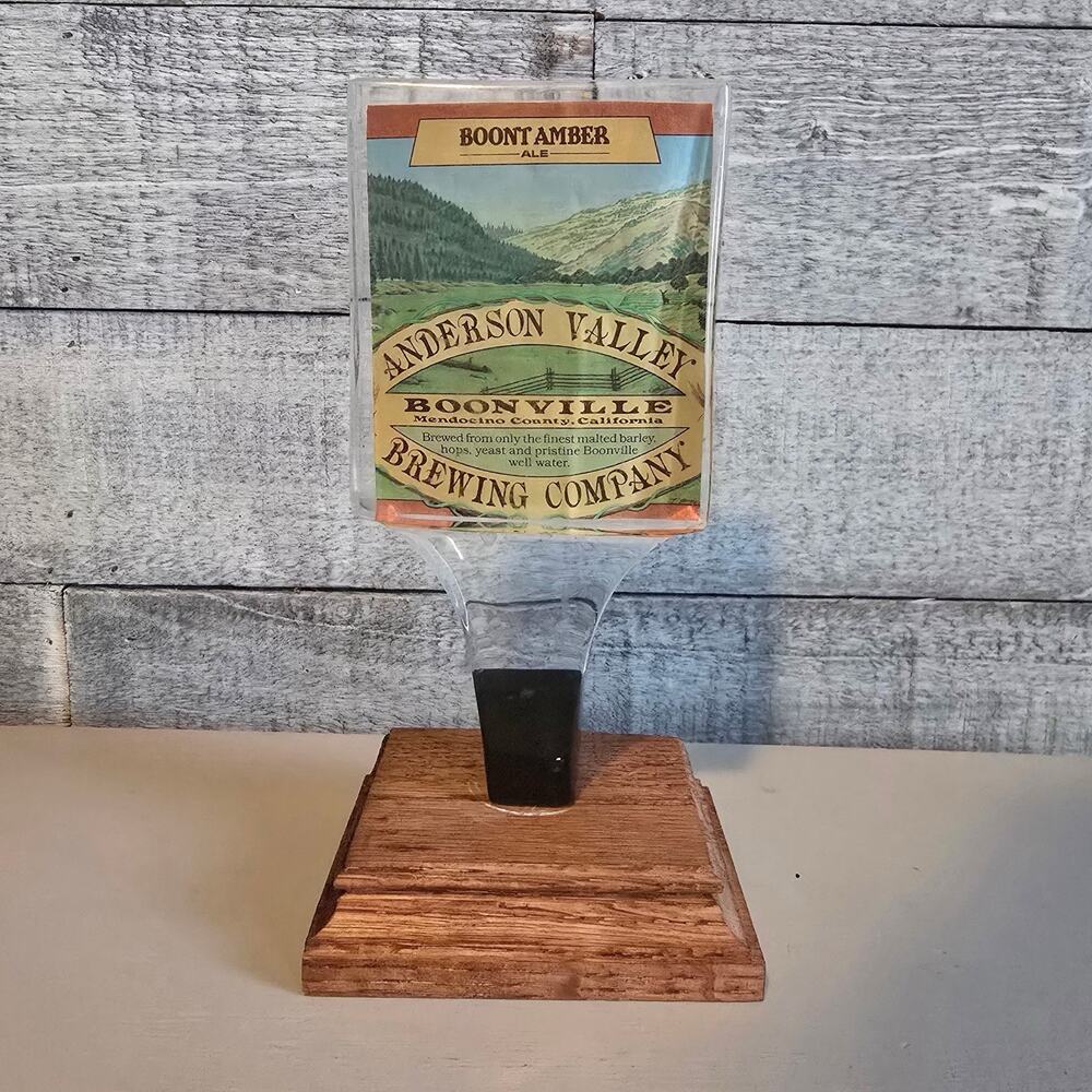 Anderson Valley Boont Amber Ale Beer Tap Handle Boonville Brewing